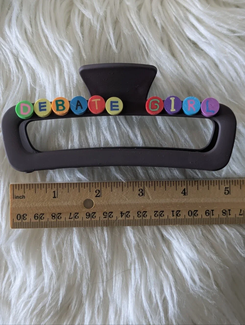 Debate Girl Hair Clip Claw Style Handcrafted | NWT